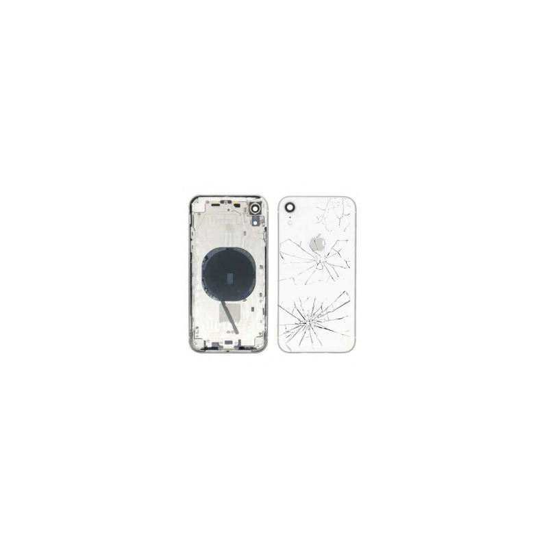 Châssis Vide iPhone XR Blanc (Original Demonté) - Cassé