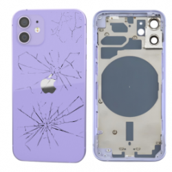Châssis Vide iPhone 12 Violet (Original Demonté) - Cassé