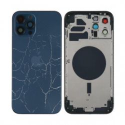 Châssis Vide iPhone 12 Pro Bleu (Original Demonté) - Cassé