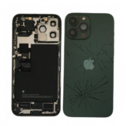 Châssis Complet iPhone 13 Pro Max Vert - Connecteur de Charge + Batterie (Original Demonté) - Cassé