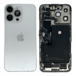 Châssis Complet iPhone 14 Pro Max Blanc - Connecteur de Charge + Batterie (Original Demonté) - Cassé
