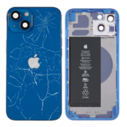 Châssis Complet iPhone 13 Bleu - Sans Connecteur de Charge + Batterie (Original Demonté) Cassé