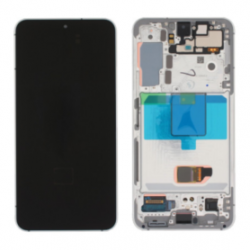 Ecran Samsung Galaxy S22 (S901B) Argent + Châssis (Original Reconditionné)