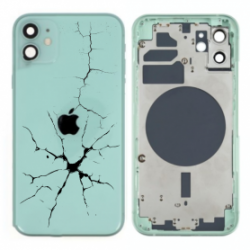 Châssis Vide iPhone 11 Vert (Original Demonté) - Cassé