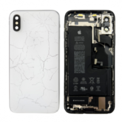 Châssis Complet iPhone XS Blanc - Connecteur de Charge Sans Batterie (Original Demonté) - Cassé