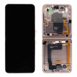 Ecran Samsung Galaxy Z Flip 4 5G Rose Or + Châssis (Original Reconditionné)