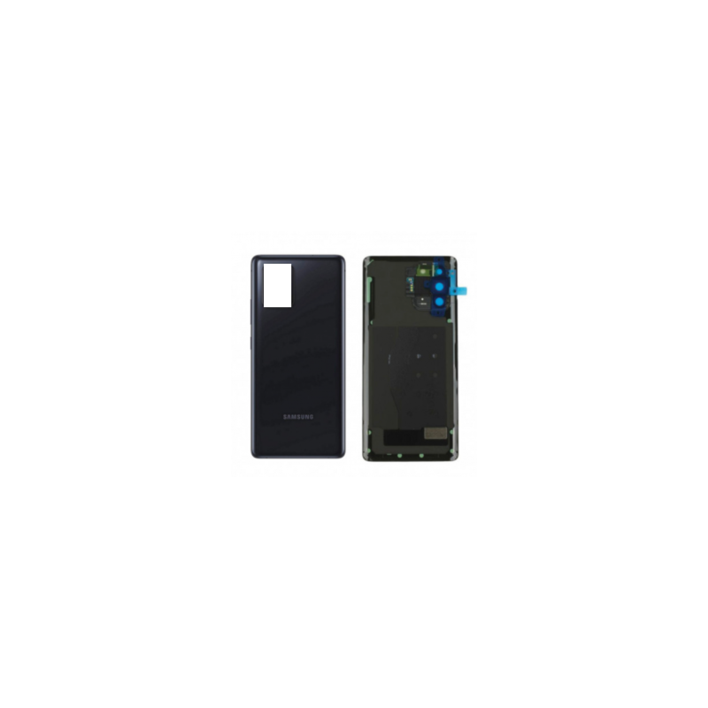 Vitre arrière Samsung Galaxy S10 Lite Noir Sans Contour Lentille (Original Démonté) - Grade A