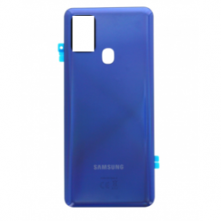 Vitre arrière Samsung Galaxy A21s Sans Contour Lentille Bleu (Original Démonté) - Grade A