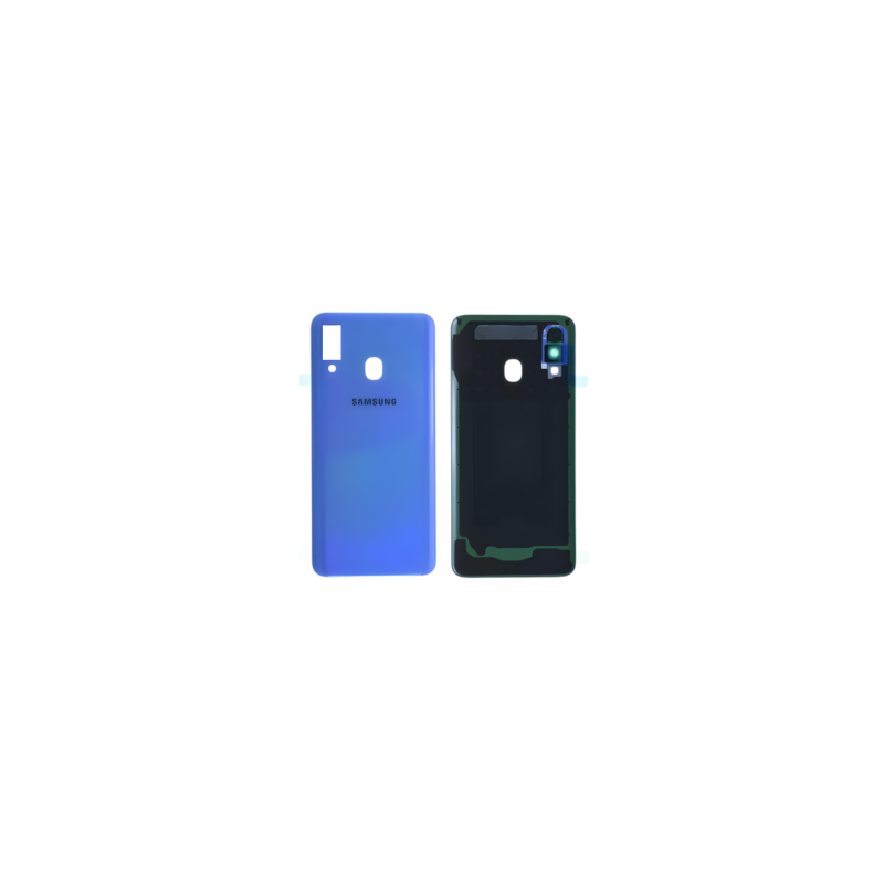 Vitre arrière Samsung Galaxy A40 (A405F) Sans Contour lentille Bleu (Original Démonté) - Grade A