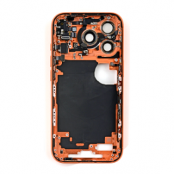 Châssis iPhone 17 Pro Max sans Vitre Arrière sans Batterie Orange Cosmique E-SIM (Original Demonté) - Grade A