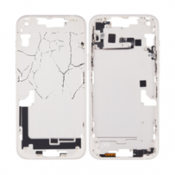 Châssis Vide iPhone 14 Blanc (Original Demonté) - Cassé