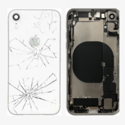 Châssis Complet iPhone XR Blanc - Connecteur de Charge sans Batterie (Original Demonté) - Cassé