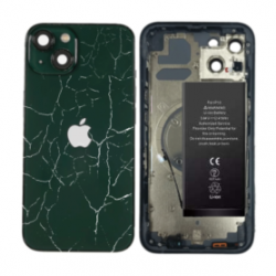 Châssis Complet iPhone 13 Vert - Sans Connecteur de Charge + Batterie (Original Demonté) Cassé