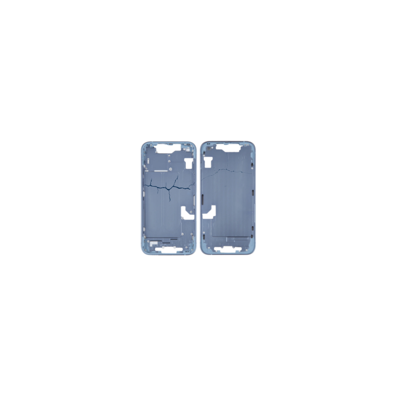 Châssis Vide iPhone 14 Bleu (Origine Demonté) - Cassé