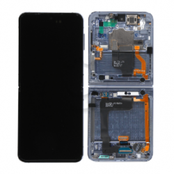 Ecran Samsung Galaxy Z Flip 4 5G Bleu + Châssis (Original Reconditionné)