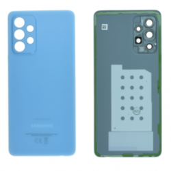 Vitre Arrière Samsung Galaxy A52 (A525F) Bleu (Original Démonté) Sans Contour Lentille - Grade A