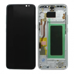 Ecran Samsung Galaxy S8 (G950F) Argent + Châssis (Original Démonté) - Grade A