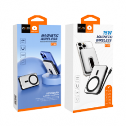 Power Bank 10000mAh 15W Fast Charging +USB C 20W Blanc - WUW Y152