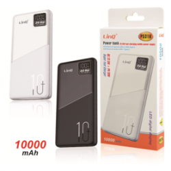 Power Bank avec câbles de charge rapide 22.5 W 10000mAh LinQ P531K - Noir