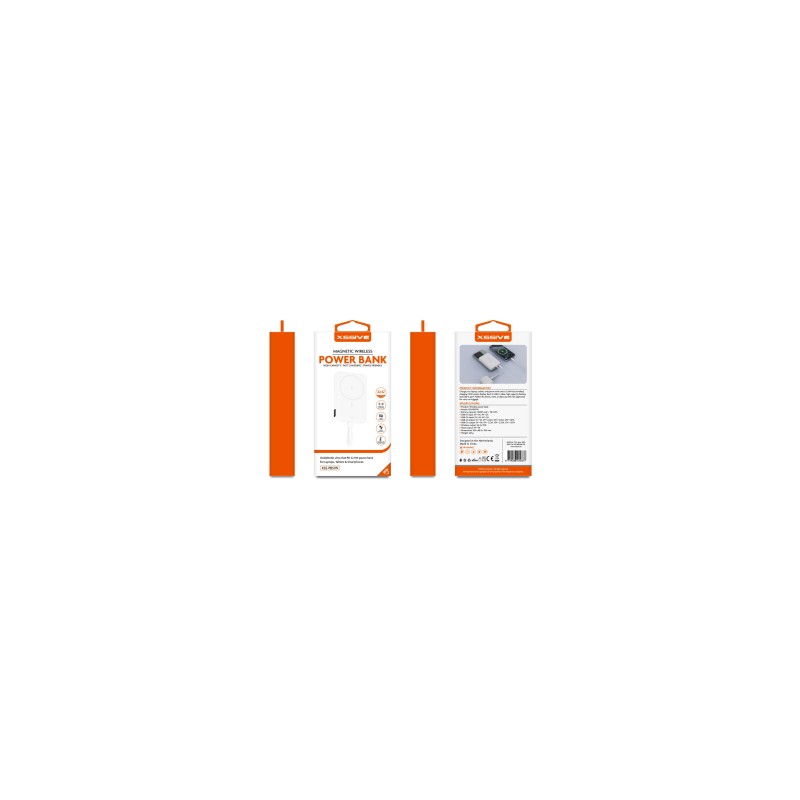 Power Bank 10000mAh Câble USB-C XSSIVE XSS-PB51W - Blanc