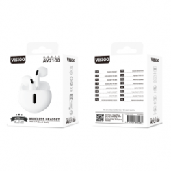 Écouteurs Bluetooth - D-power K6203/AV2100 - Blanc