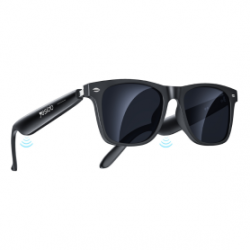 Lunettes intelligentes Bluetooth avec appels mains libres et longue autonomie pour sport et cyclisme Yesido IO38 – Noir