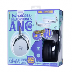 Casque sans fil 600 mAh REMAX RB-920HB avec Réduction de Bruit Active (ANC) - 60H d'Autonomie - Noir