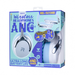Casque sans fil 600 mAh REMAX RB-920HB avec Réduction de Bruit Active (ANC) - 60H d'Autonomie - Blanc