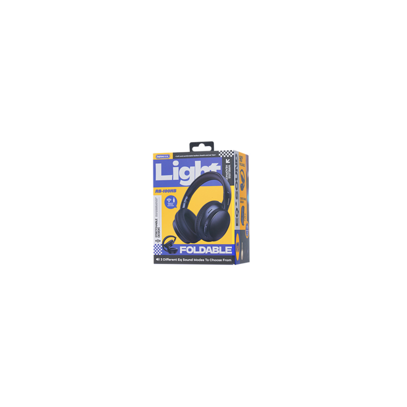 Casque Sans Fil Pliable 3 Modes REMAX RB-100HB - Bleu