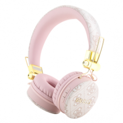Casque sans Fil Bluetooth avec Logo 4G Classique Guess GUBH704GEMP - Rose