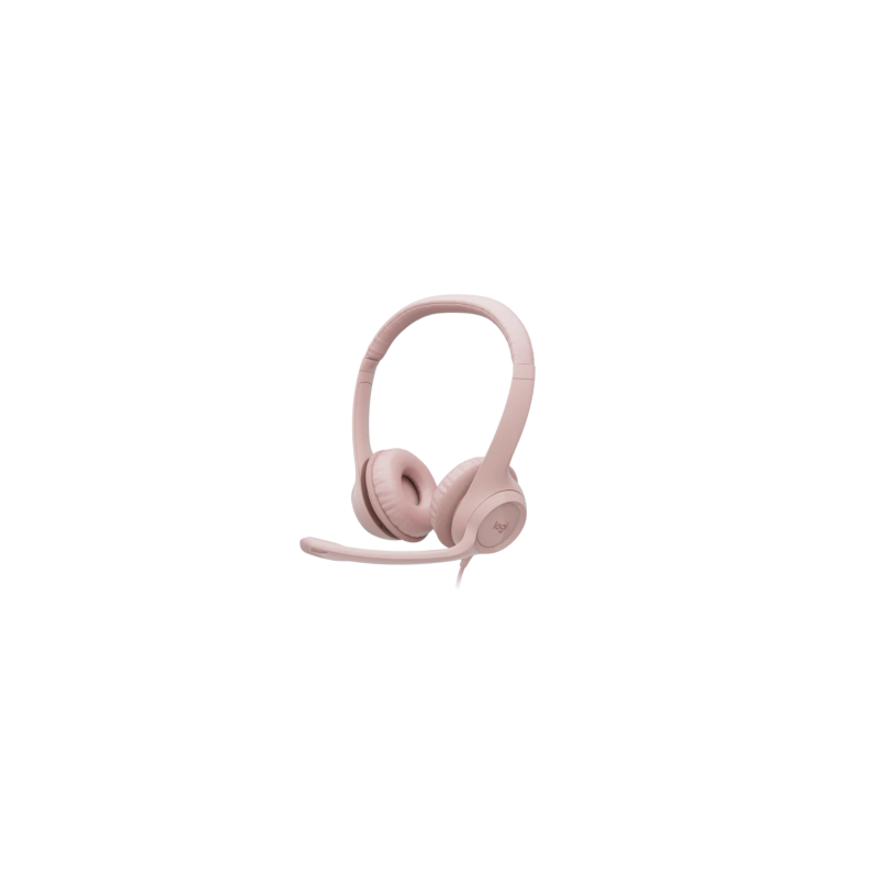 Casque Stéréo Filaire USB Logitech H390 - Rose