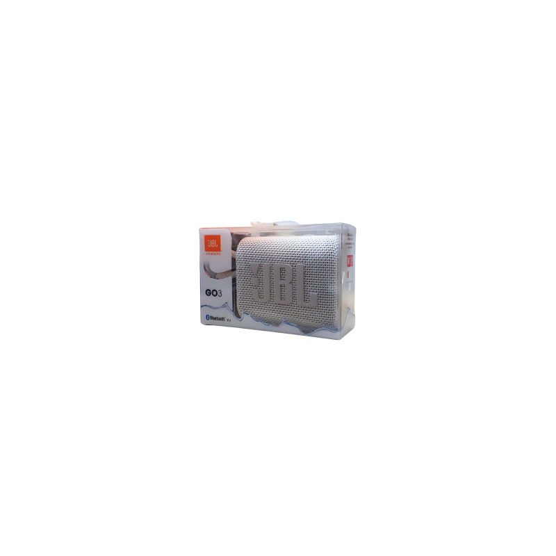 Enceinte Bluetooth Portable JBL Go 3 Blanc IP67 5H - JBLGO3WHT