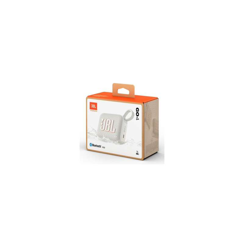 Enceinte Bluetooth Portable JBL Go 4 Blanc IP67 7H - JBLGO4WHT