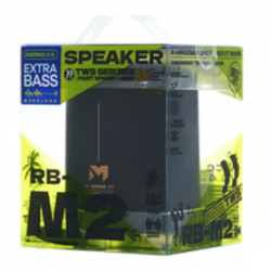 Enceinte Portable Sans Fil 1200mAh REMAX RB-M2 - 10M de distance de transmission - IPX5 - Noir