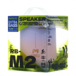 Enceinte Portable Sans Fil 1200mAh REMAX RB-M2 - 10M de distance de transmission - IPX5 - Dégradé Violet Rose