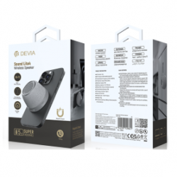 Enceinte Sans Fil Portable avec Magsafe HiFi 5H - Devia Sound Lite 4 - Gris