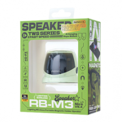 Enceinte Portable Sans Fil avec Support Magnétique Lighting RB-M3 REMAX - Vert