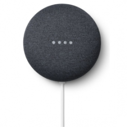 Google Nest Mini Enceinte intelligente sans fil Bluetooth et Wi-Fi 2e Génération - Carbone
