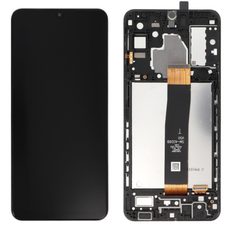 Samsung Ecran Samsung Galaxy A32 5G (A326B) Noir + Châssis (Original pack) S-938