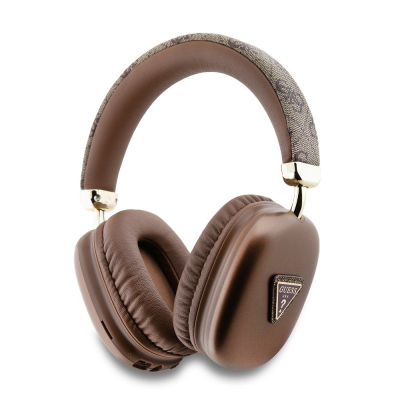 Guess Casque sans Fil Bluetooth avec Logo Triangle Métal Guess - Marron