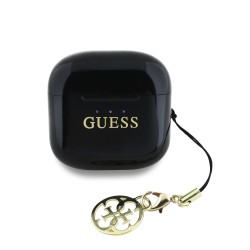 Guess Guess : Écouteurs Bluetooth logo charm TWS - Noir