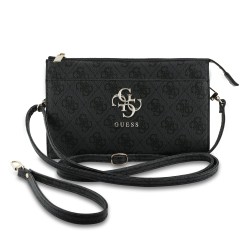 Guess GUESS : sac pour telephone PU 4G avec logo metal - Noir