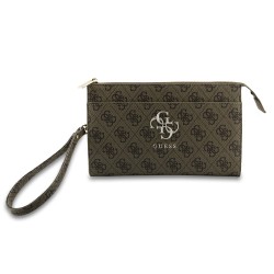 Guess GUESS : sac pour telephone PU 4G avec logo metal - Marron