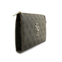 Guess GUESS : sac pour telephone PU 4G avec logo metal - Marron