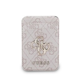 Guess GUESS : support pour carte magsafe 4G avec logo metallique - Rose