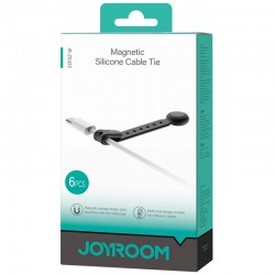 Joyroom Joyroom JR-ZS422 : organisateur de cables magnetiques - lots de 6 - Noir