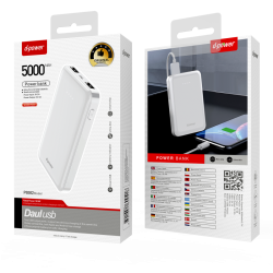 D-Power D-power : Power Bank 5000mAh P8582 - Blanc