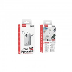 D-Power D-power : Power Bank 20000mAh 35W avec cable USB-C / Lightning P8591 - Noir