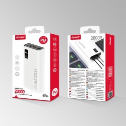 D-Power D-power : Power Bank 20000mAh - 22.5W P8286 - Blanc