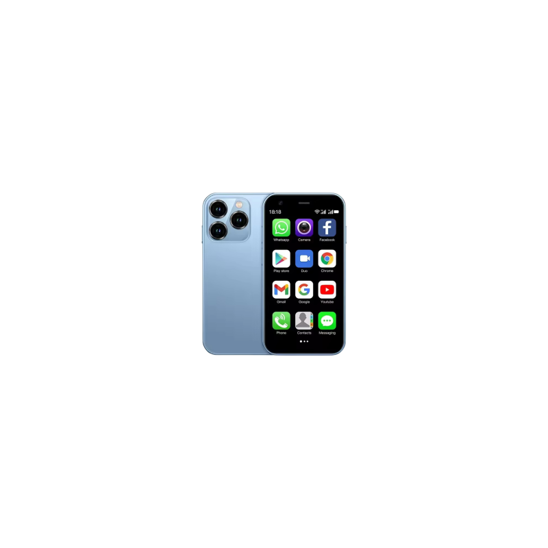 Mini Smartphone Android XS15 - 3G, 2 Go/16 Go, Écran 3.0" - Bleu - Neuf